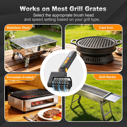 GrillMaster Pro™ Electric Grill Brush – Make Cleanup The Easiest Part Of BBQ