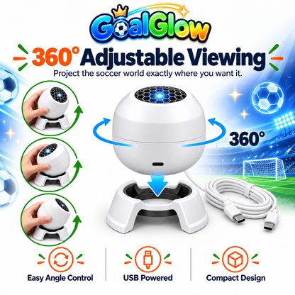 ⚽✨Dynamic Soccer Stadium Projector Light – Rotating Football Night Light for & Fans