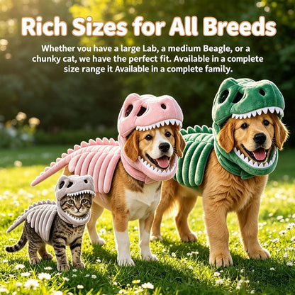 Disfrace de Esqueleto de Dinosaurio para Perros y Gatos, Disfraces de (E#,35cm)
