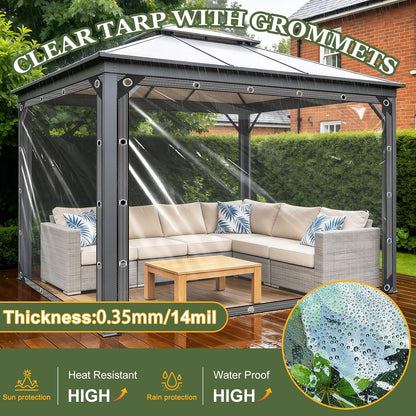 🌧️ ClearShield All Weather Tarp | Protect Your Space Without Blocking the View🏡