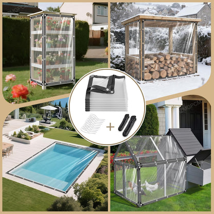 🌧️ ClearShield All Weather Tarp | Protect Your Space Without Blocking the View🏡