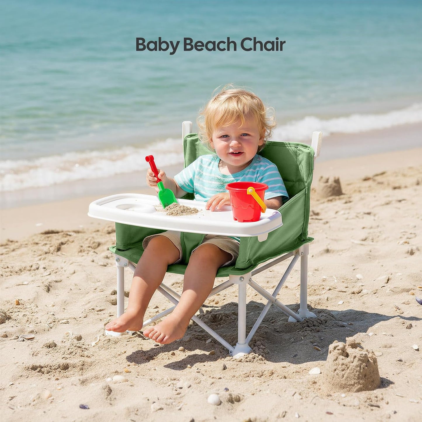 👶 Portable Baby Travel Seat | Feed Anywhere, Fold in Seconds