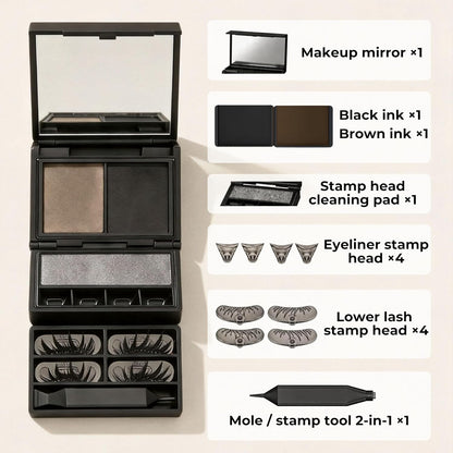 👁️✨ VALORS™ 3-IN-1 EYELINER &amp; LASH STAMP KIT
