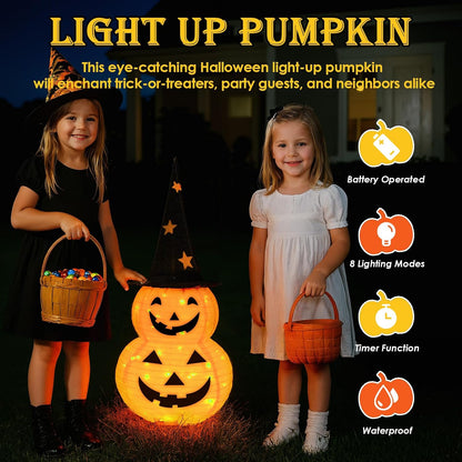 🎃 5FT Light-Up Halloween Pop-Up | Big Spooky Fun in Seconds