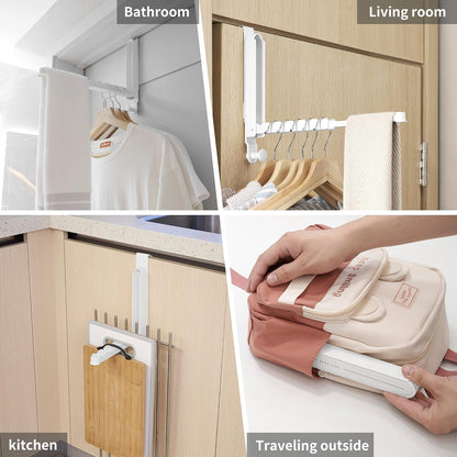 Foldable Over The Door Drying Rack,No drilling, For Laundry Bathroom Bedroom Travel