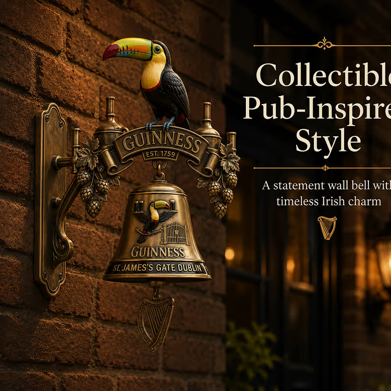 🍺Guinness Toucan Cast Iron Door Bell