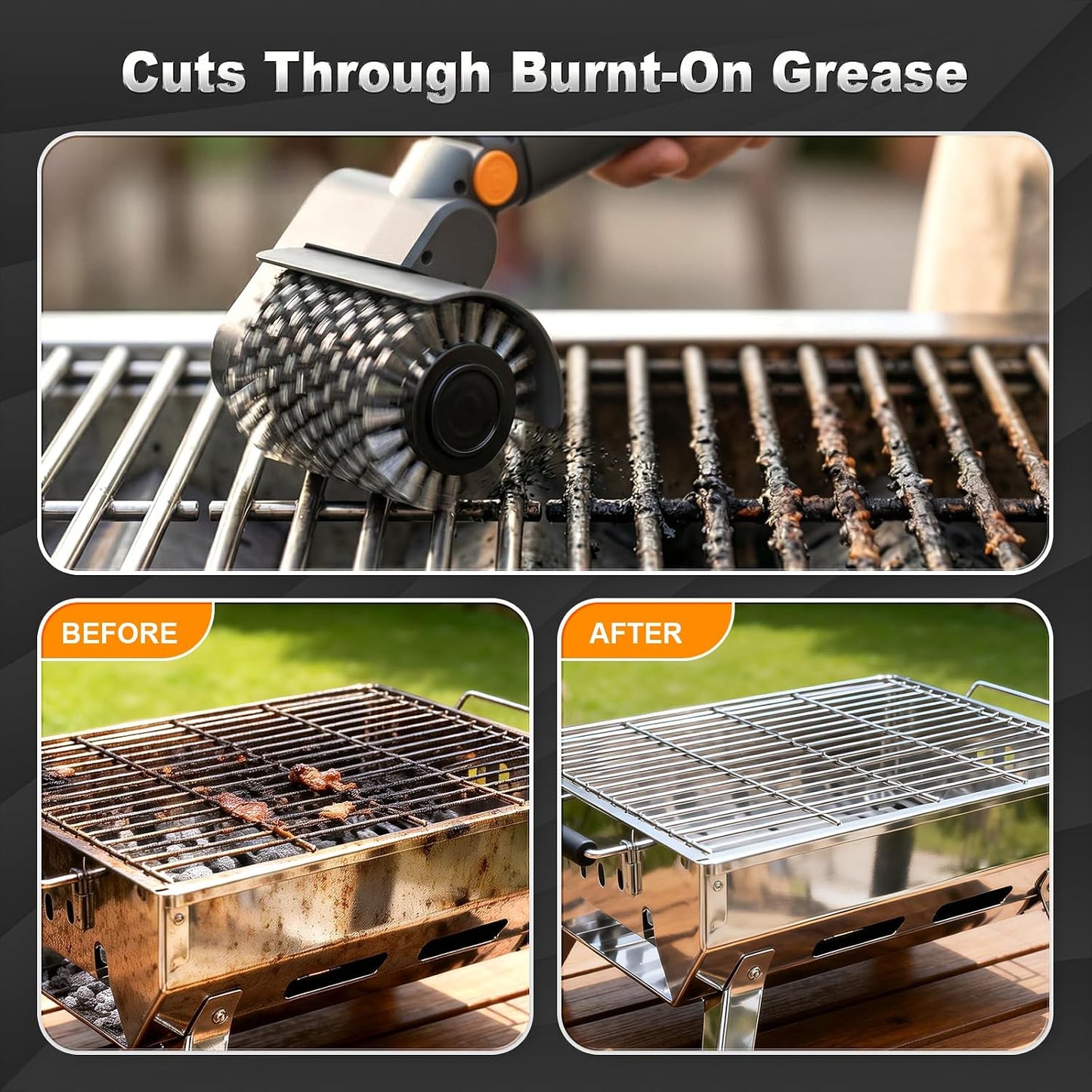 GrillMaster Pro™ Electric Grill Brush – Make Cleanup The Easiest Part Of BBQ