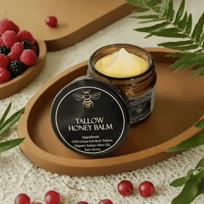🏆Flash Sale⚡ 50K+ SOLD! Almost Gone-💥⏰Organic Grass-Fed Beef Tallow Balm with Raw Honey🔥