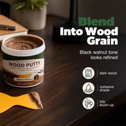 🚪Wood Repair Filler Putty – Fills Cracks & Chips, Smooths Surfaces