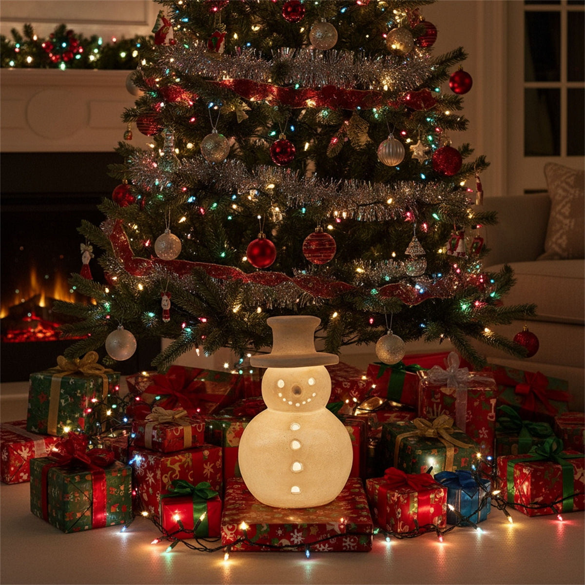 🔥Christmas Sale🎁Christmas Handmade Terracotta Snowman Figurines