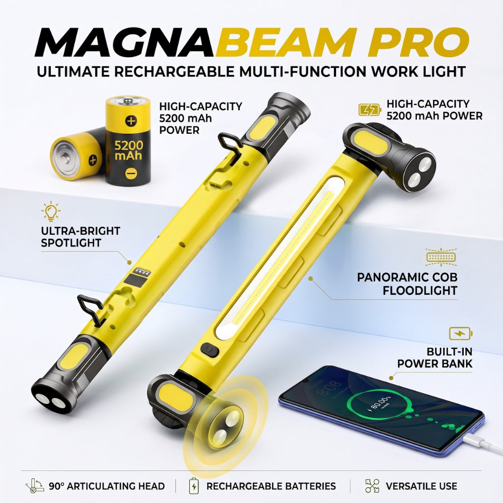 Multifunctional magnetic work light