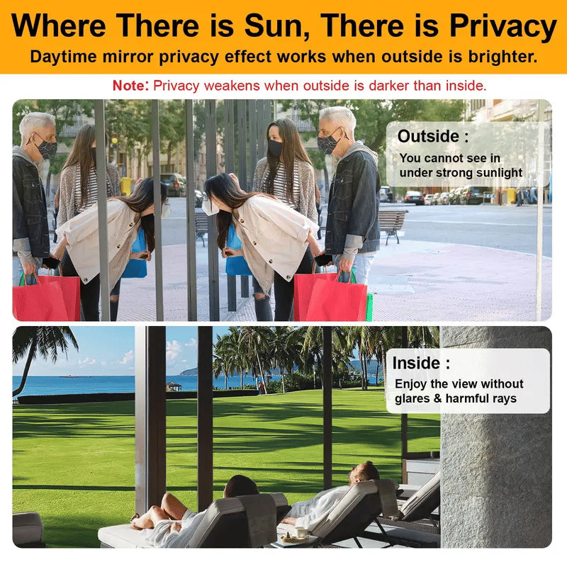 🏠Window Privacy Film - ''Reject UV rays and peeping''
