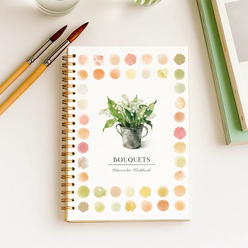 🔥Christmas Sale🎁 🖼️Beginner-Friendly💕 Watercolor Workbook