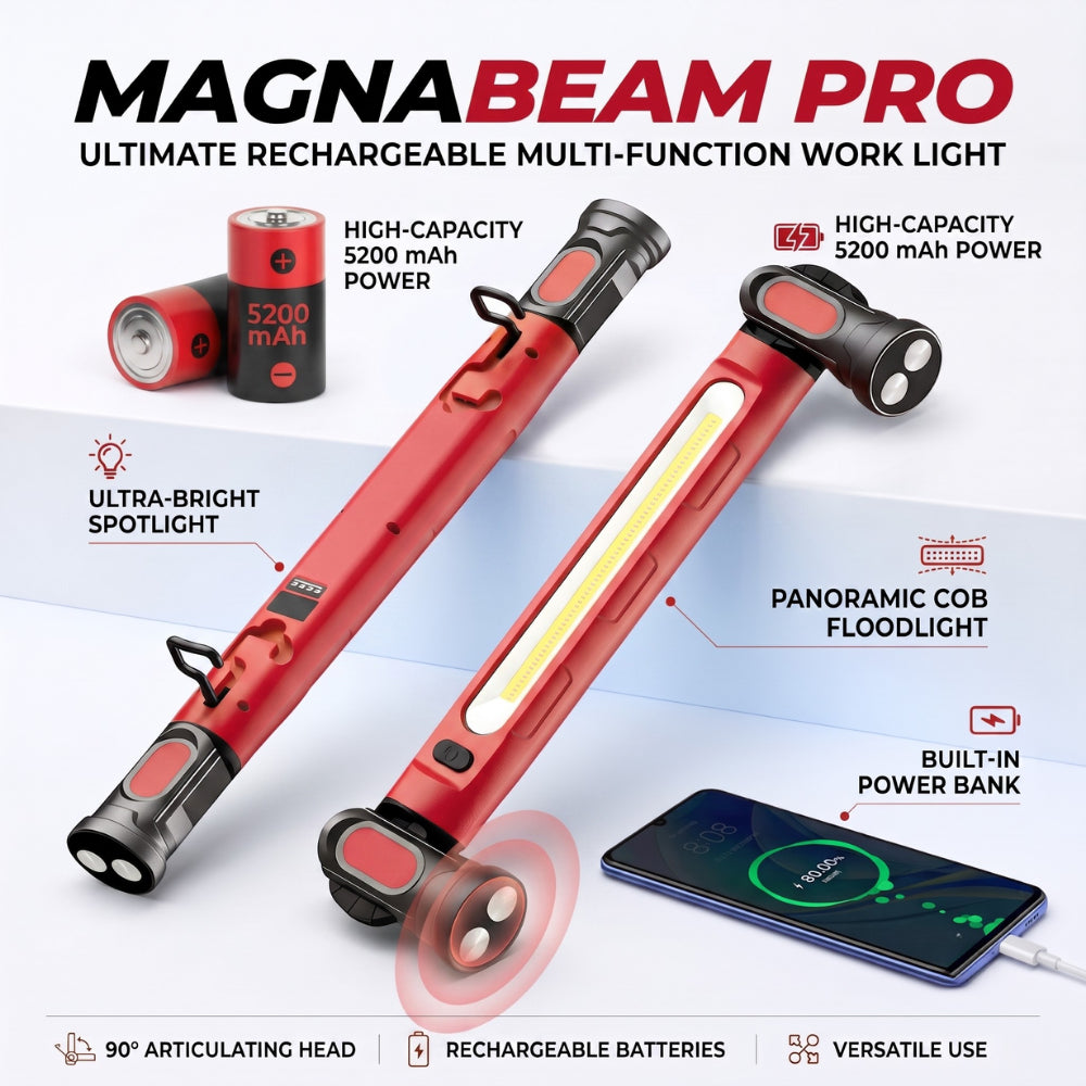 Multifunctional magnetic work light