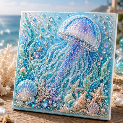 🌊✨💯Ocean Theme Pearl Art DIY Kit – Relaxing DIY Craft to Create Stunning Coastal Artwork