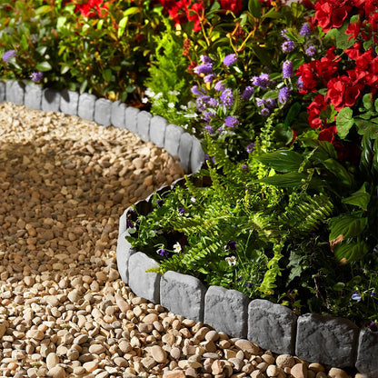 🏡Interlocking Stone-Effect Garden Edging