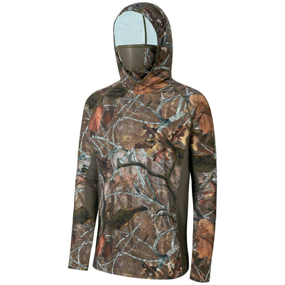 🏖️Men’s UPF 50+ Hoodie Shirts with Mask