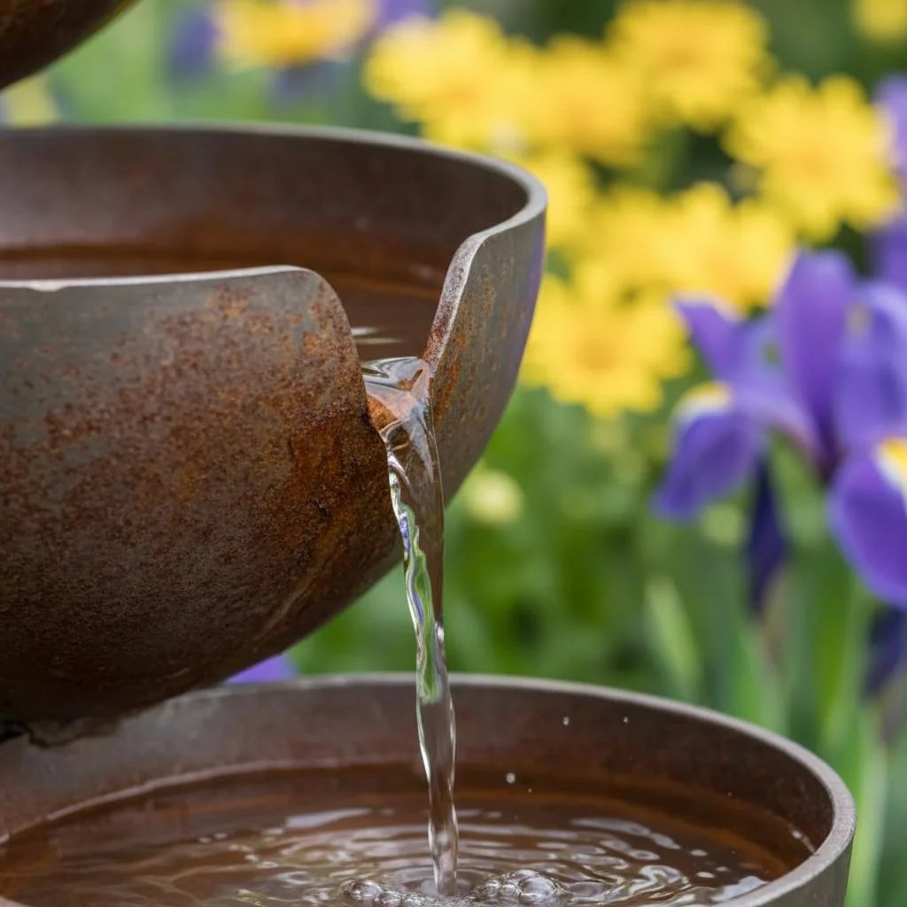 🌿🐦Bring Life Back To Your Garden – Peaceful Cascading Rain Catcher Bird Bath For Welcoming Garden Wildlife🌿🐦