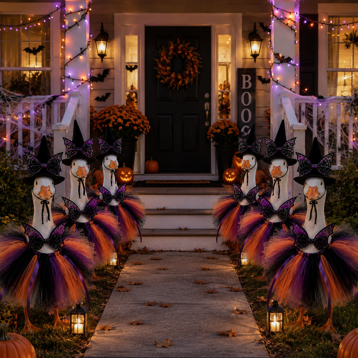 🧙New 23" Halloween Witch Goose Outfit™ | Spooky Porch Decor