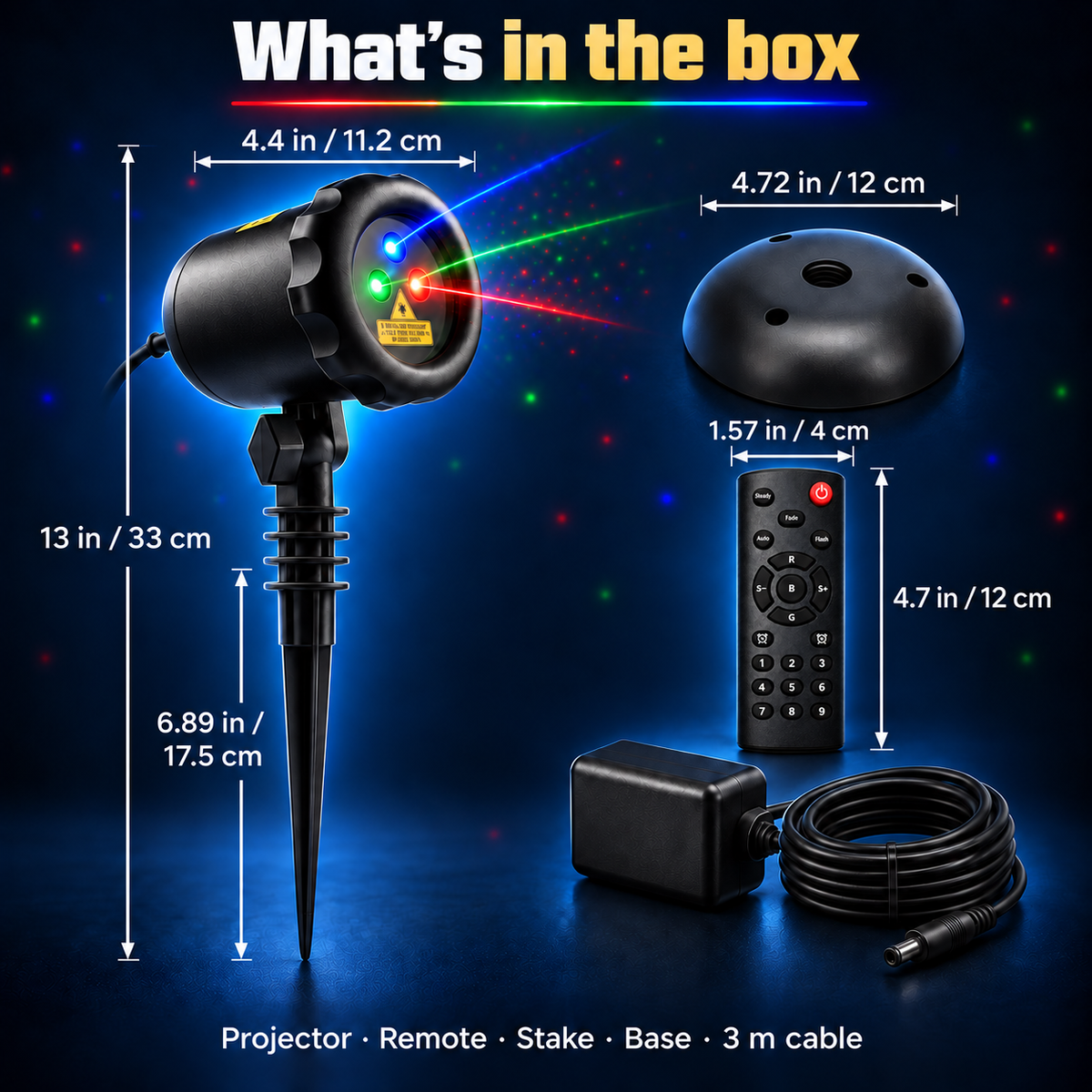 RGB Christmas Laser Projector – Outdoor Holiday Star Lights for Home & Yard 🎄✨