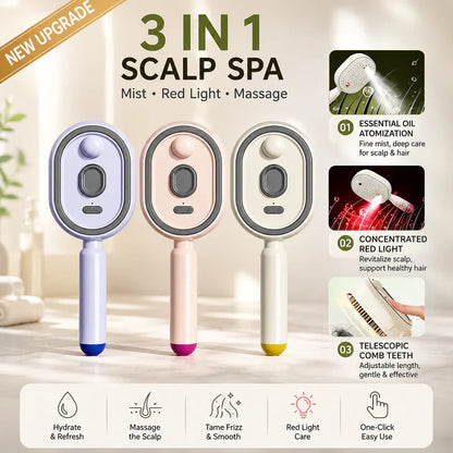 Electric Mist-Spraying Massage Cushion Brush