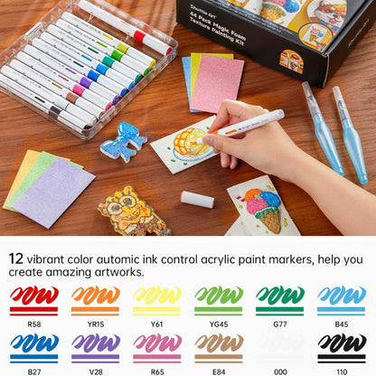 MagicPop™ 3D Texture Painting Kit – Color, Add Water & Watch It Rise