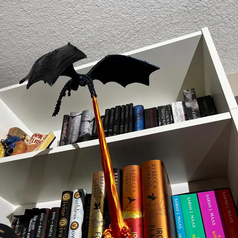 Dragon Flame Bookshelf – Decorative Bookend