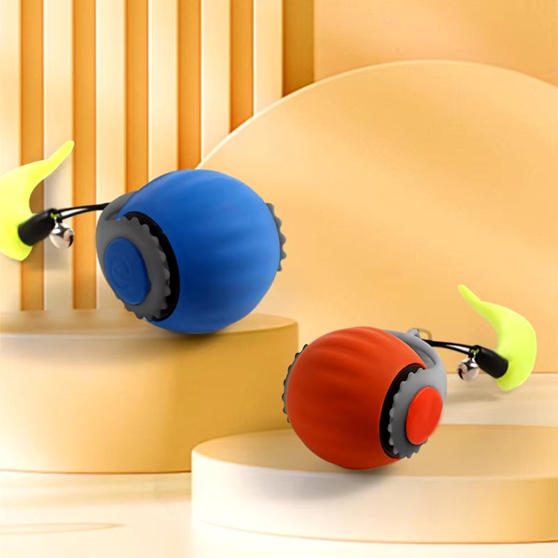 🐾Interactive Electric Rolling Ball with Teasing Tail – Smart Cat Toy for Indoor & Outdoor Fun 🎉🐱
