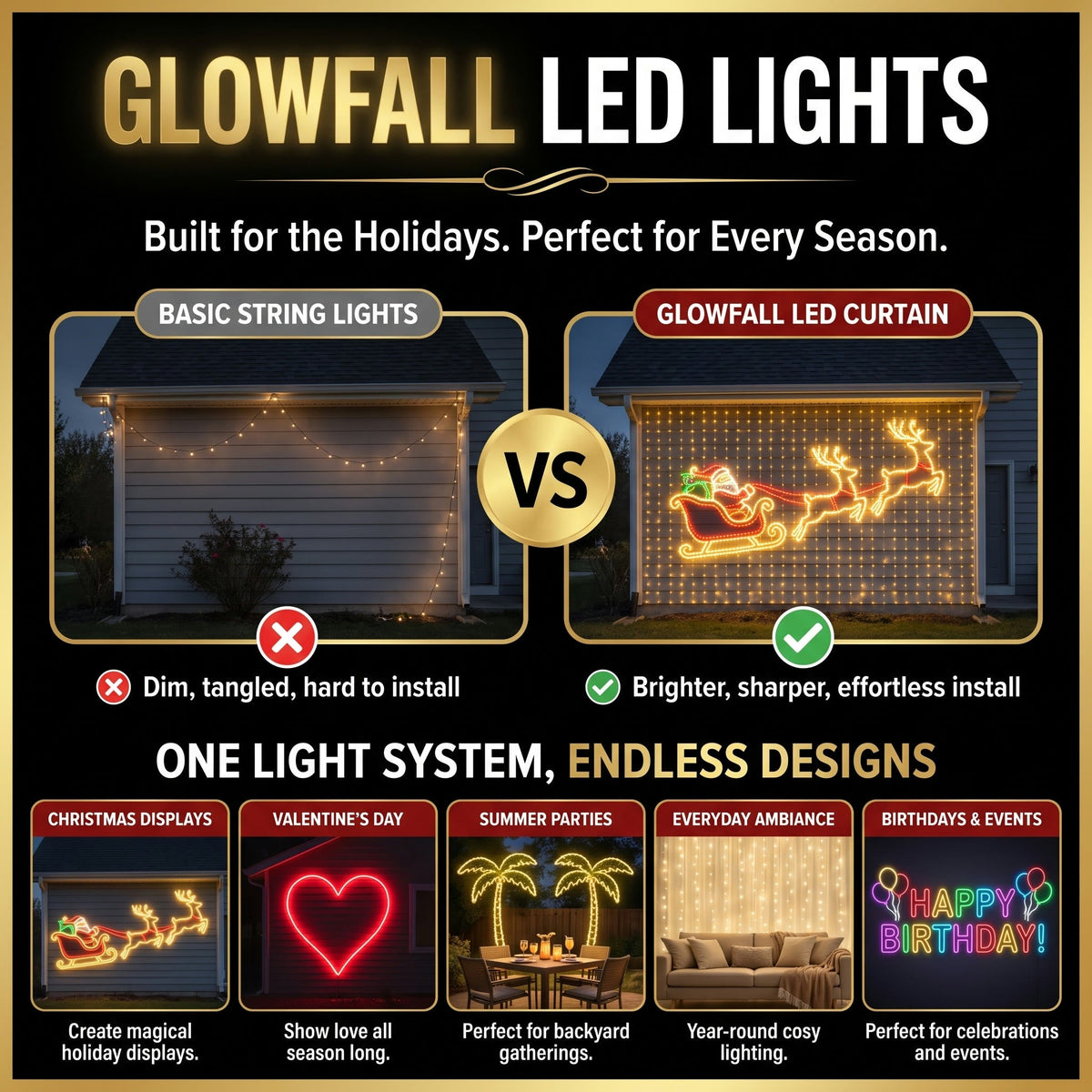 🎄 Smart DIY Programmable Curtain String Lights – Create Your Own Holiday Magic