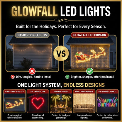 🎄 Smart DIY Programmable Curtain String Lights – Create Your Own Holiday Magic
