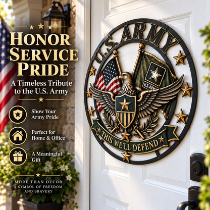 🇺🇸 U.S. Army Tribute Wall Decor