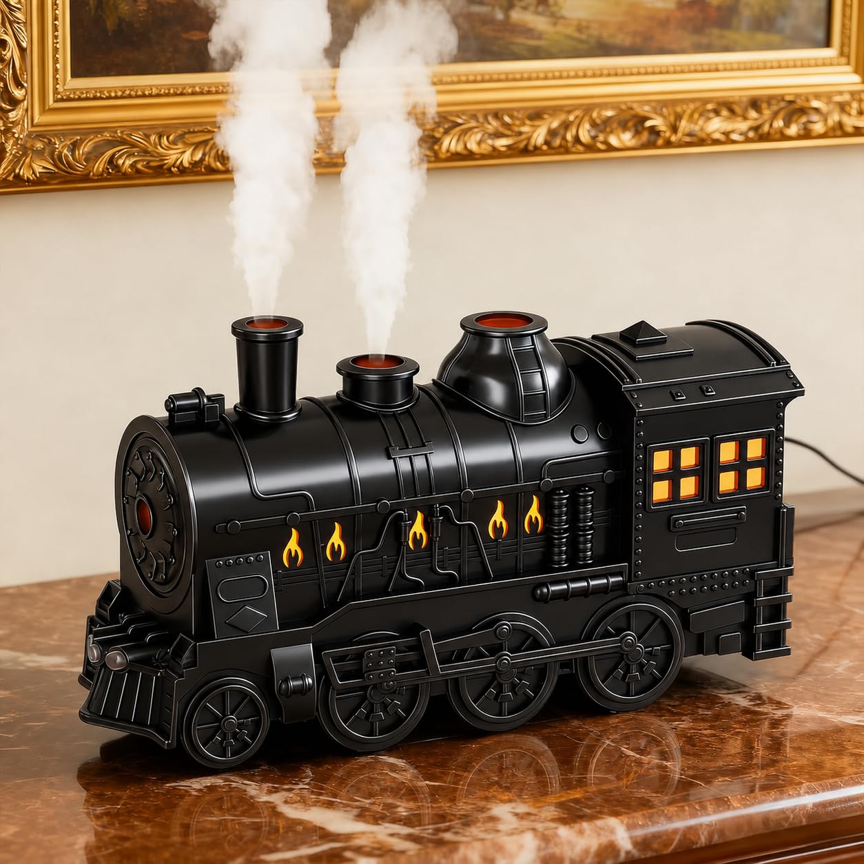 🔥Hot Sale 🚂 Christmas Train Diffuser with Vintage Steam Design
