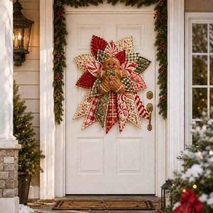 🎉 Holiday Celebration 🎄 – Festive Quilted Christmas Door Hanging DIY Sewing Kit