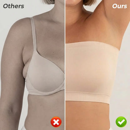 ✨ Convertible Strapless Bandeau Bra with Wireless Comfort, Anti-Slip Grip 👍Suitable for All Body Types