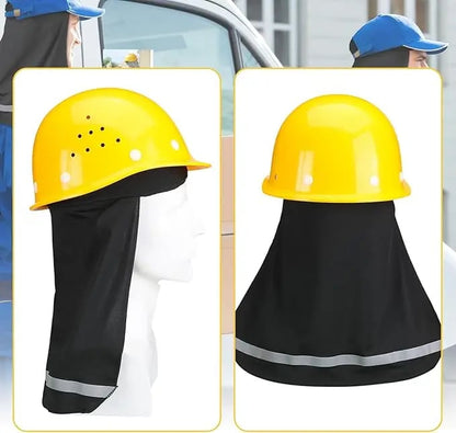 ☀️4 Pieces Hard Hat Sun Shade with Neck Flap – Cooling Skull Cap for Outdoor Work, Fishing & Hiking