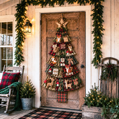 🎄Beginner-Friendly DIY Oversized Patchwork Christmas Tree Door Hanging Kit