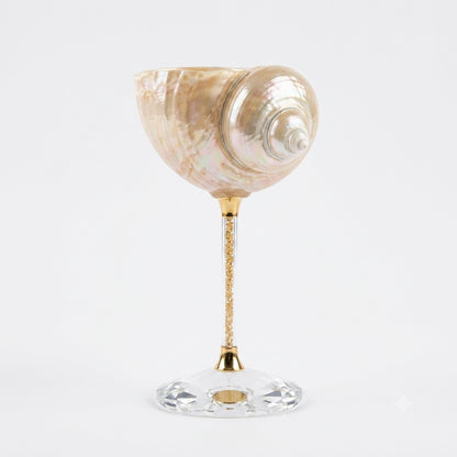 🐚Sea Shell Wine Glass | Handmade Coastal Decor