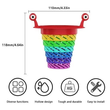🌈Rainbow Monster Foldable Kitchen Sink Strainer-Catch Them With a Smile
