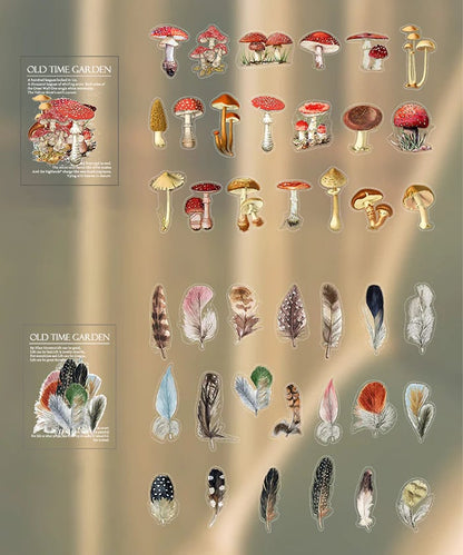 🎁240 Pcs Memory Garden Series PET Stickers Set