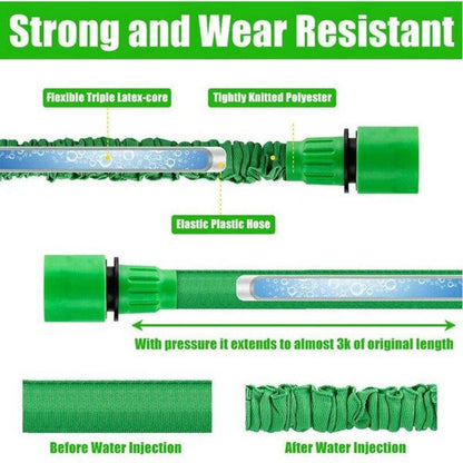 🏡Flexible Garden Water Hose w Spray Nozzle, Expanding Expandable Hose for Easy Outdoor Watering