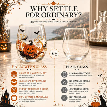 🎃 3D Halloween Artisan Glassware Collection