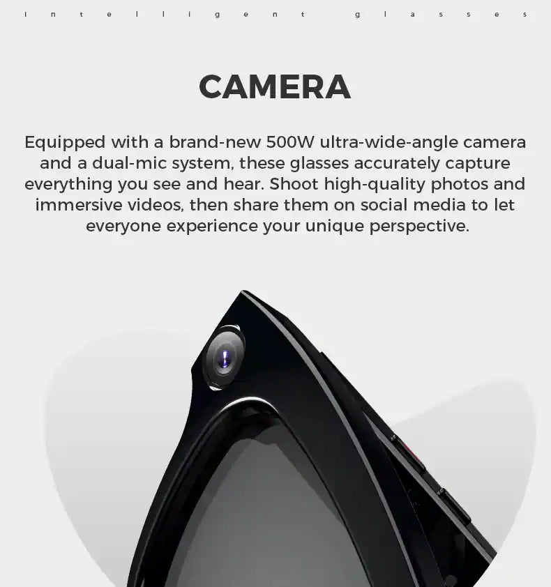 🔥LAST DAY 57% OFF - AI Vision Smart Glasses™—Real-time Translation, Camera, Music, and AI Assistant
