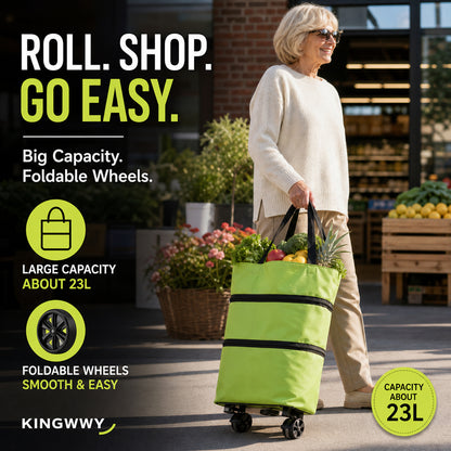 🛒Foldable 2-in-1 Shopping Bag
