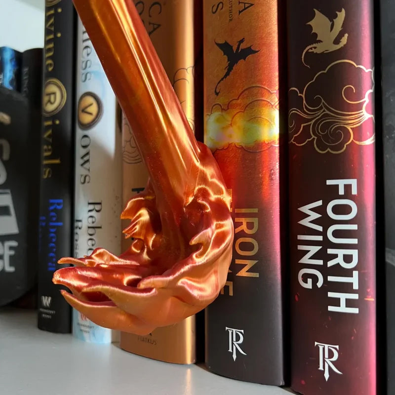 Dragon Flame Bookshelf – Decorative Bookend