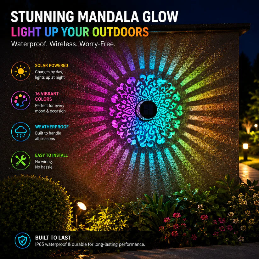 🌙 2026 New Solar Mandala Lights