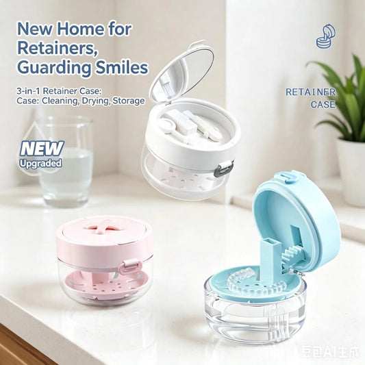 🦷✨ RETAINER CLEANER CASE BOX
