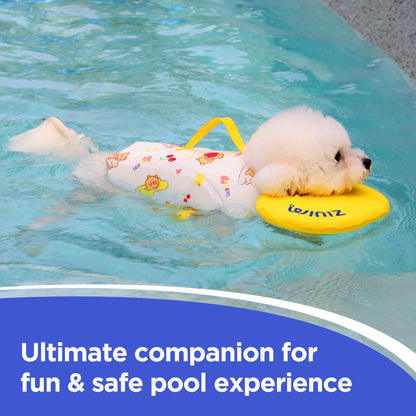 Dog Life Jacket - Pet Safety Vest with Removable Front Float & Rescue Handle