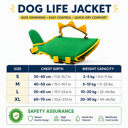 🐾Dinosaur Dog Life Jacket