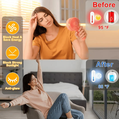 🏠Window Privacy Film - ''Reject UV rays and peeping''