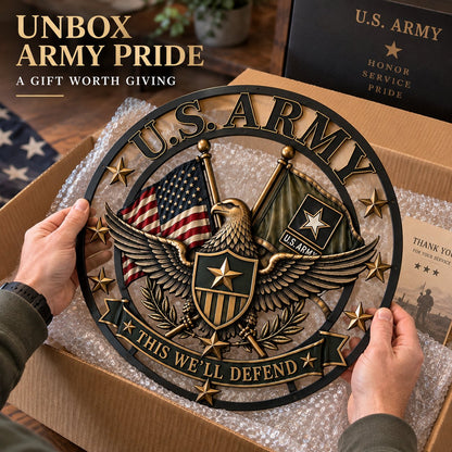 🇺🇸 U.S. Army Tribute Wall Decor